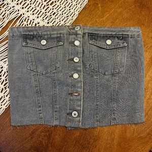 Denim Tube Top